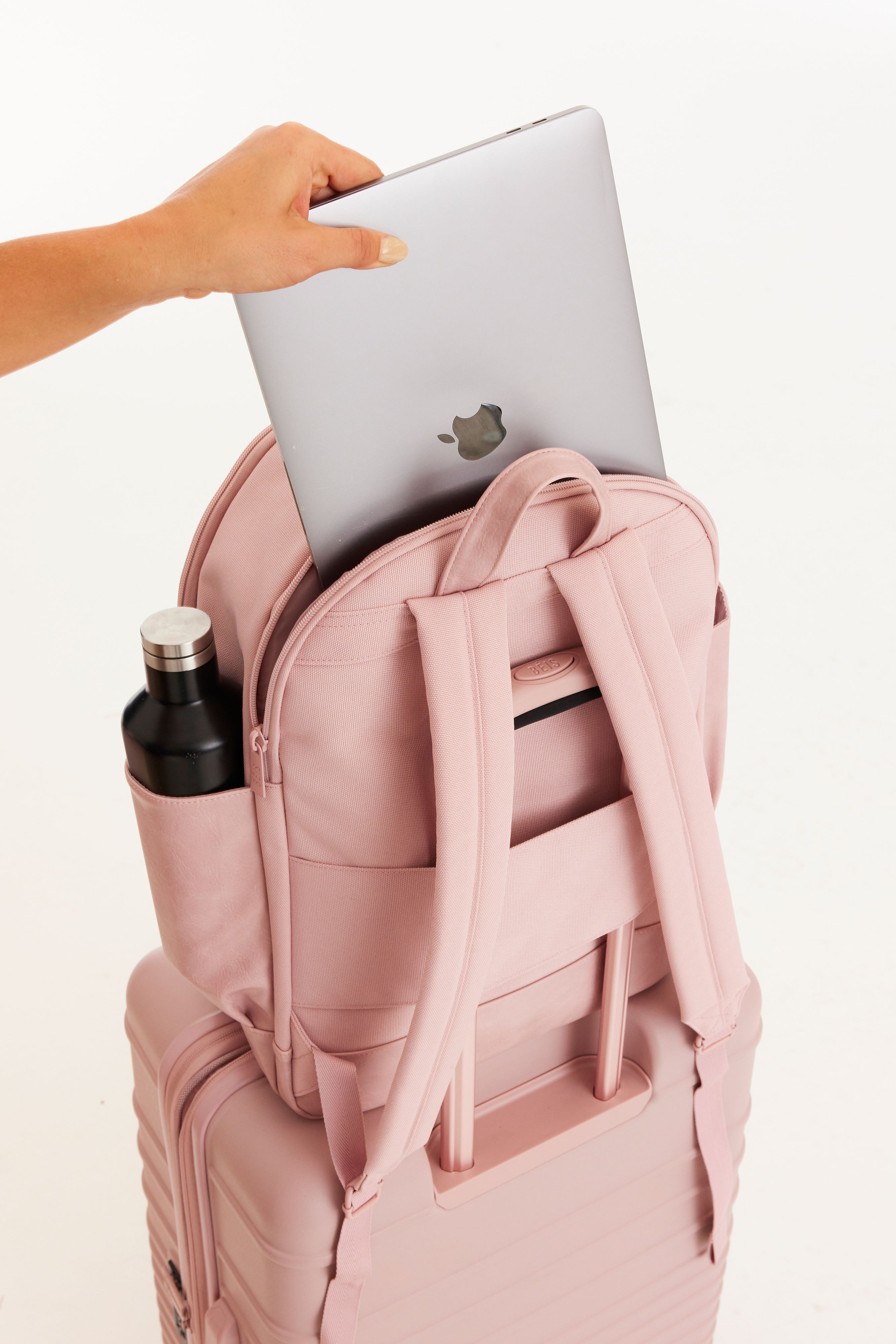 The Travel Backpack in Atlas Pink